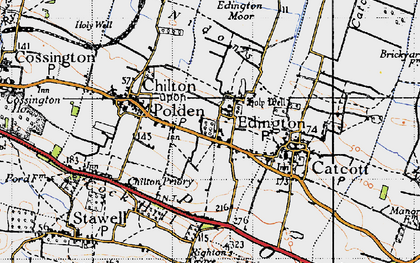 Old map of Edington in 1946