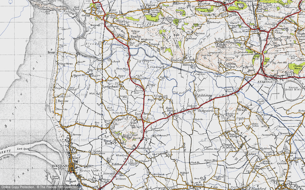 Old Map of Edingworth, 1946 in 1946