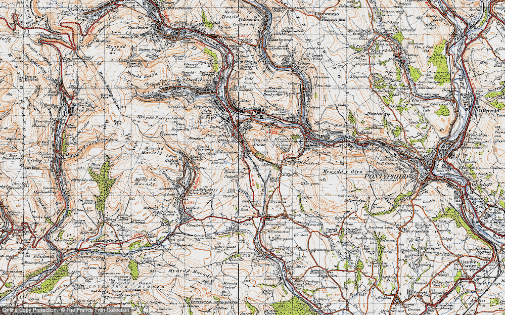 Old Map of Edmondstown, 1947 in 1947