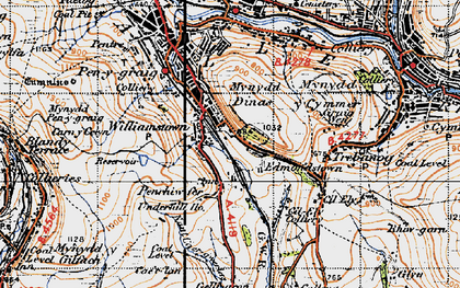 Old map of Edmondstown in 1947