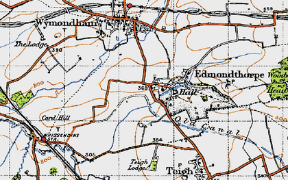 Old map of Edmondthorpe in 1946
