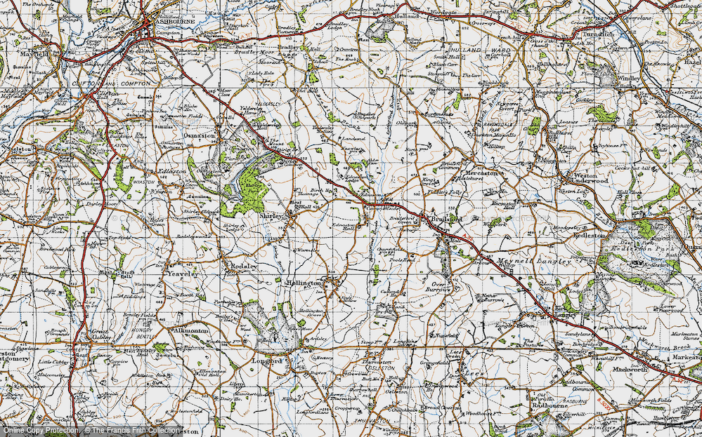 Old Map of Ednaston, 1946 in 1946