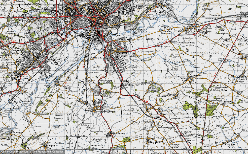 Old Map of Edwalton, 1946 in 1946