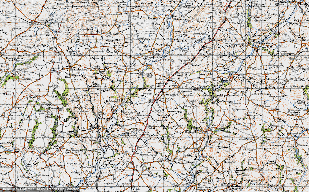 Old Map of Efailwen, 1946 in 1946