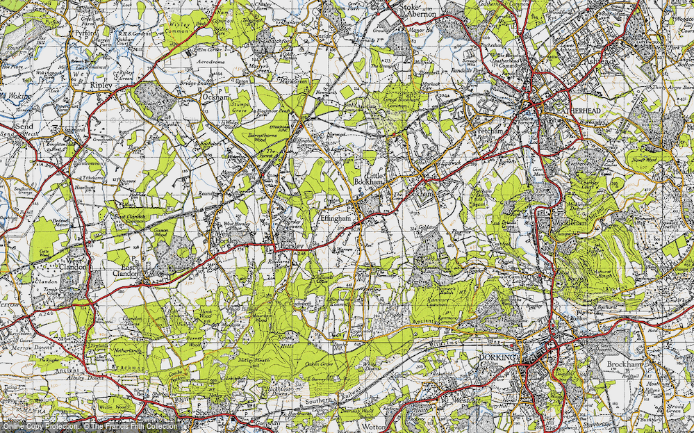 Old Map of Effingham, 1940 in 1940