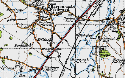 Old map of Borough Holme in 1946