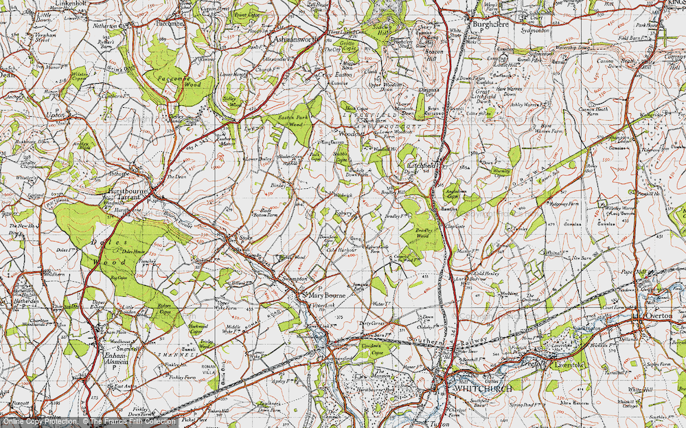 Old Map of Egbury, 1945 in 1945