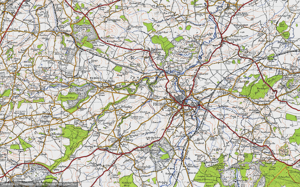 Old Map of Egford, 1946 in 1946