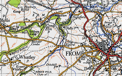 Old map of Egford in 1946