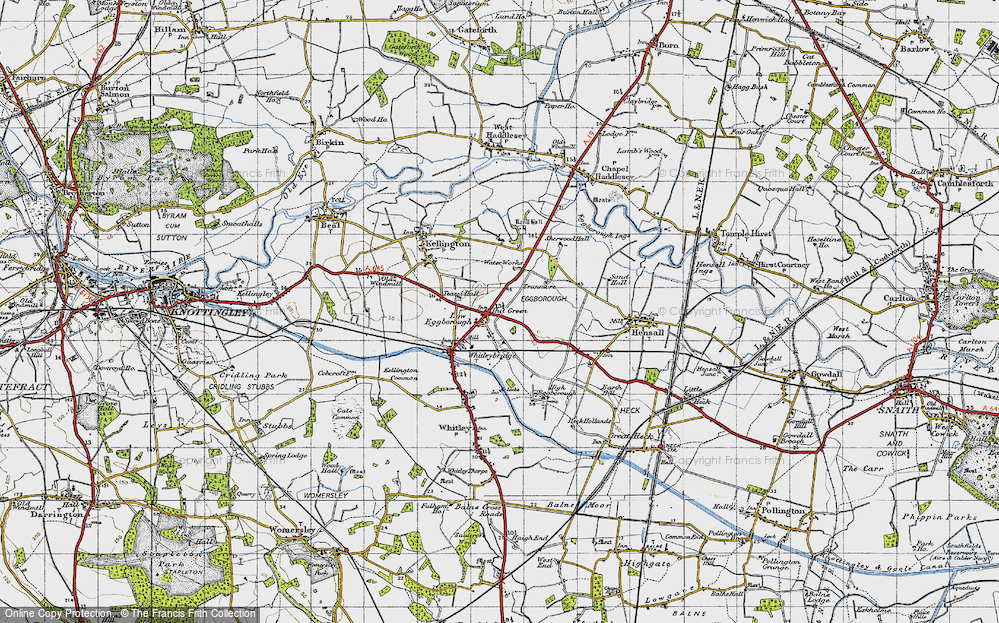 Old Map of Eggborough, 1947 in 1947