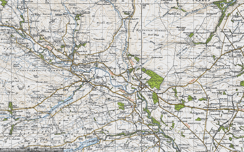 Old Map of Egglesburn, 1947 in 1947