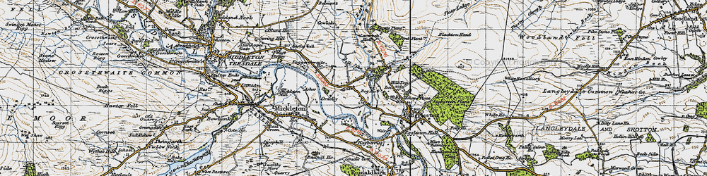 Old map of Egglesburn in 1947