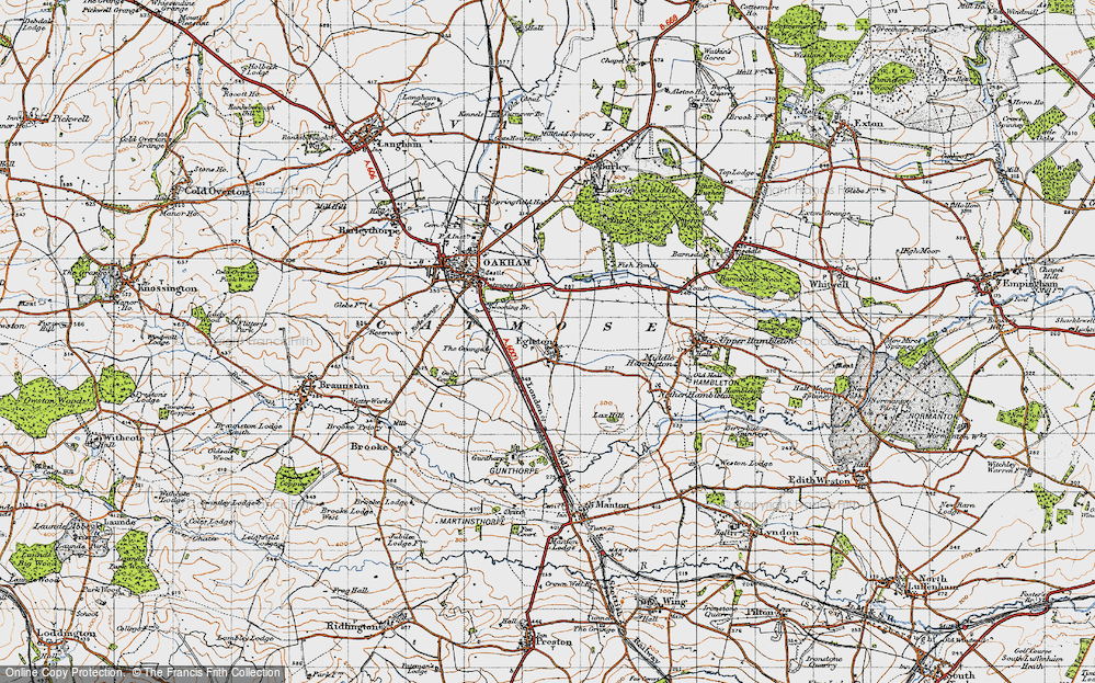 Old Map of Egleton, 1946 in 1946