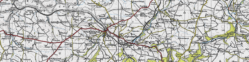 Old map of Egloshayle in 1946