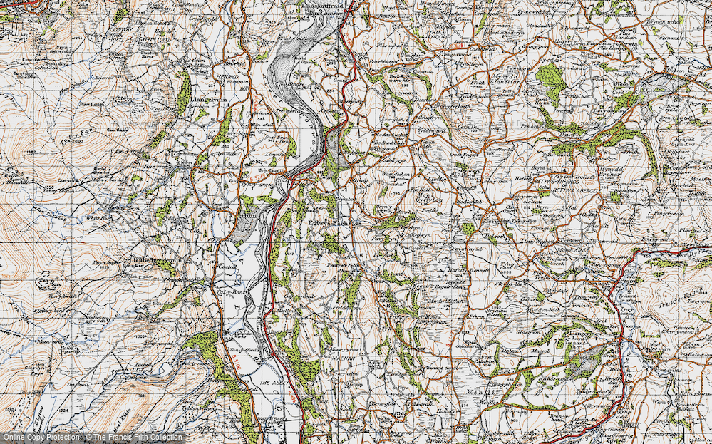 Old Map of Eglwysbach, 1947 in 1947