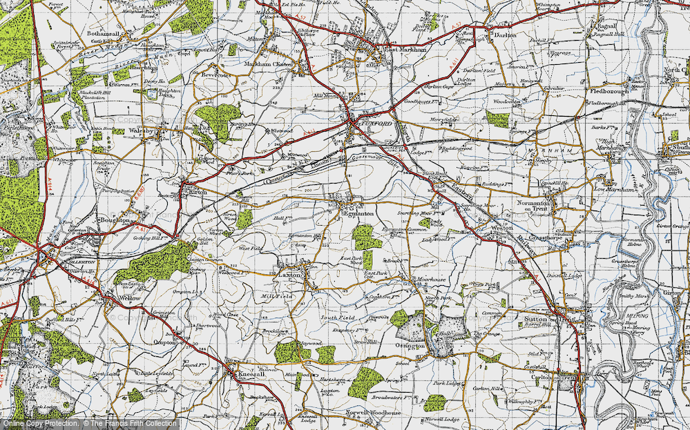 Old Map of Egmanton, 1947 in 1947