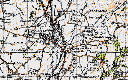 Old map of Moss Dalts in 1947