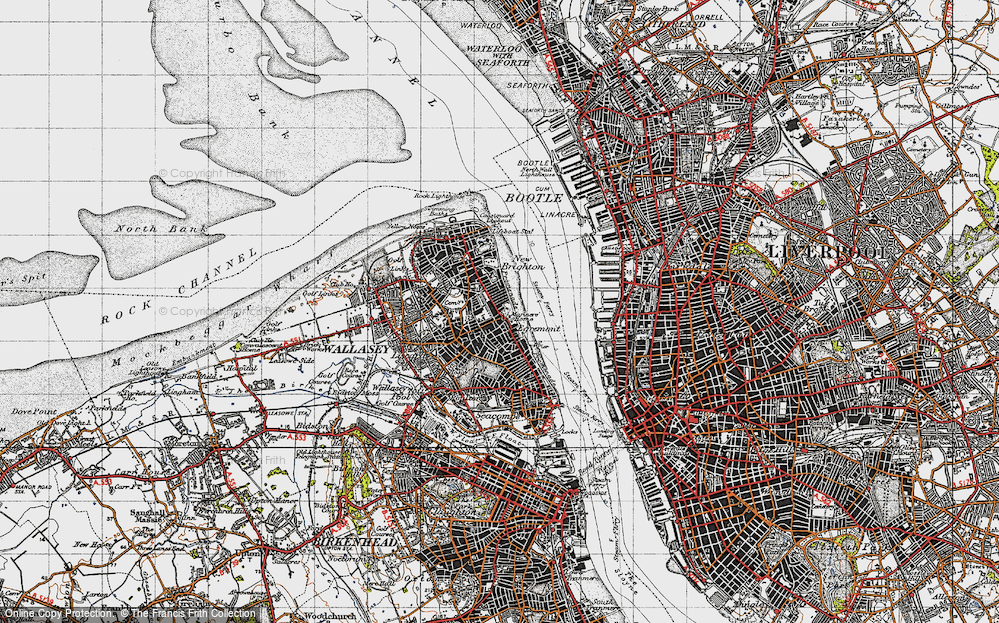 Old Map of Egremont, 1947 in 1947