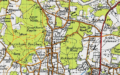 Old map of Egypt in 1945