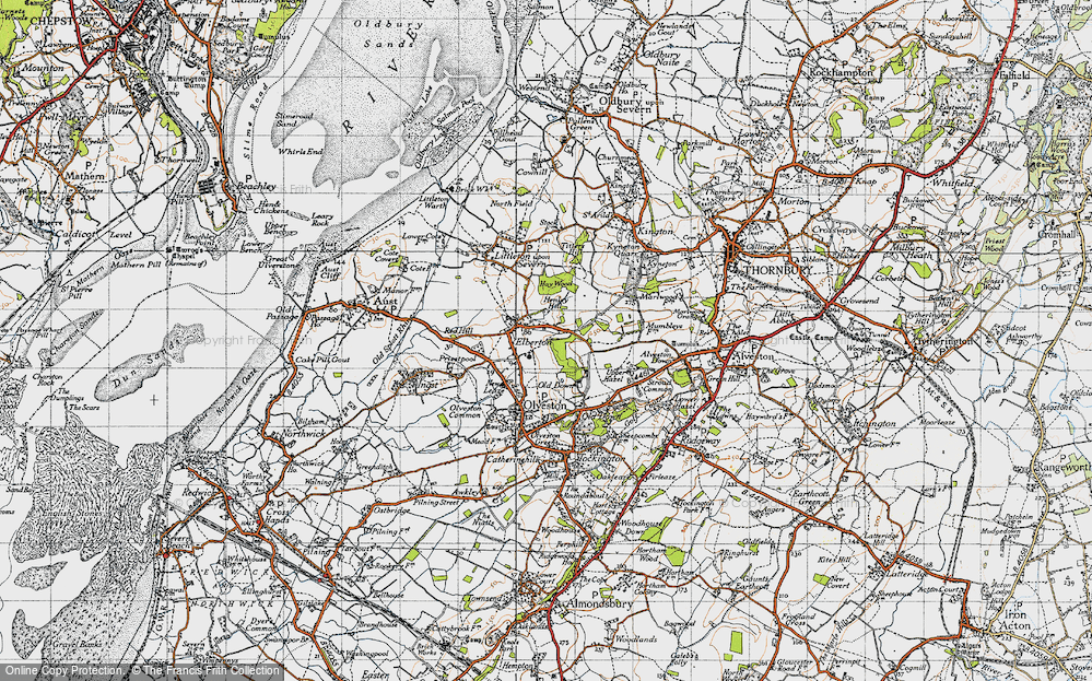 Old Map of Elberton, 1946 in 1946