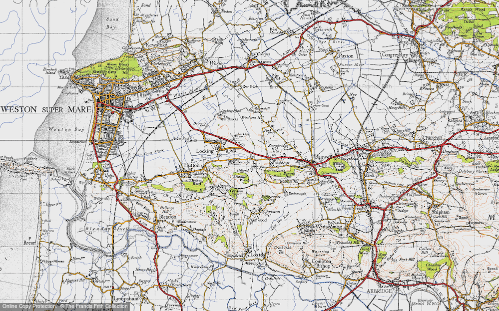 Old Map of Elborough, 1946 in 1946