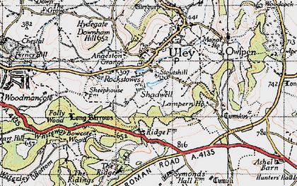 Old map of Elcombe in 1946