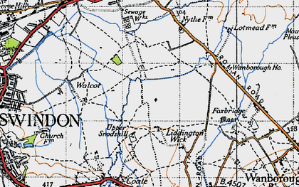 Old map of Eldene in 1947