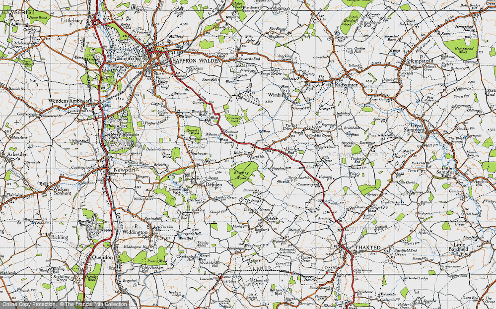 Old Map of Elder Street, 1946 in 1946