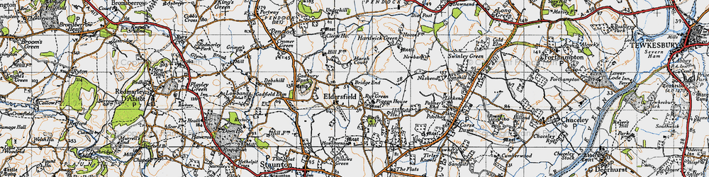 Old map of Eldersfield in 1947