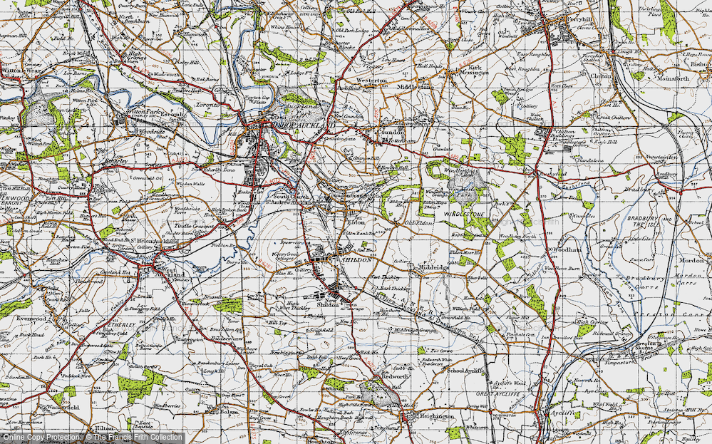 Old Map of Eldon, 1947 in 1947