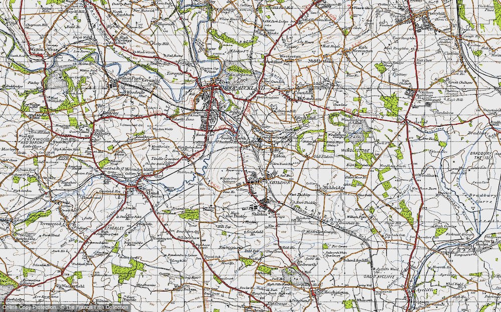 Old Map of Eldon Lane, 1947 in 1947