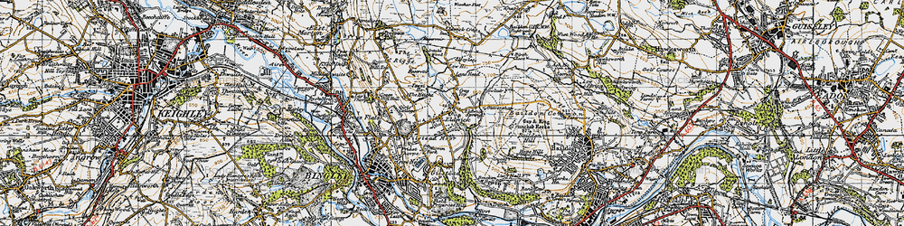 Old map of Eldwick in 1947