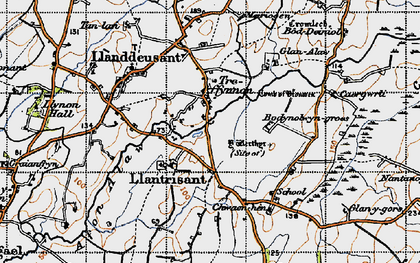 Old map of Elim in 1947