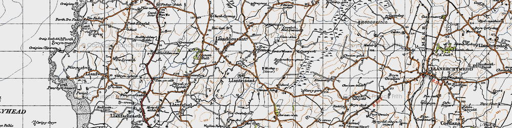 Old map of Elim in 1947