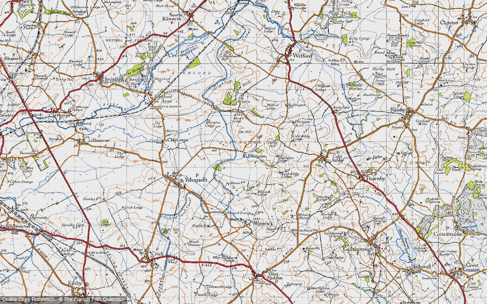 Old Map of Elkington, 1946 in 1946
