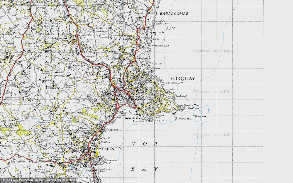 Old Map of Ellacombe, 1946 in 1946