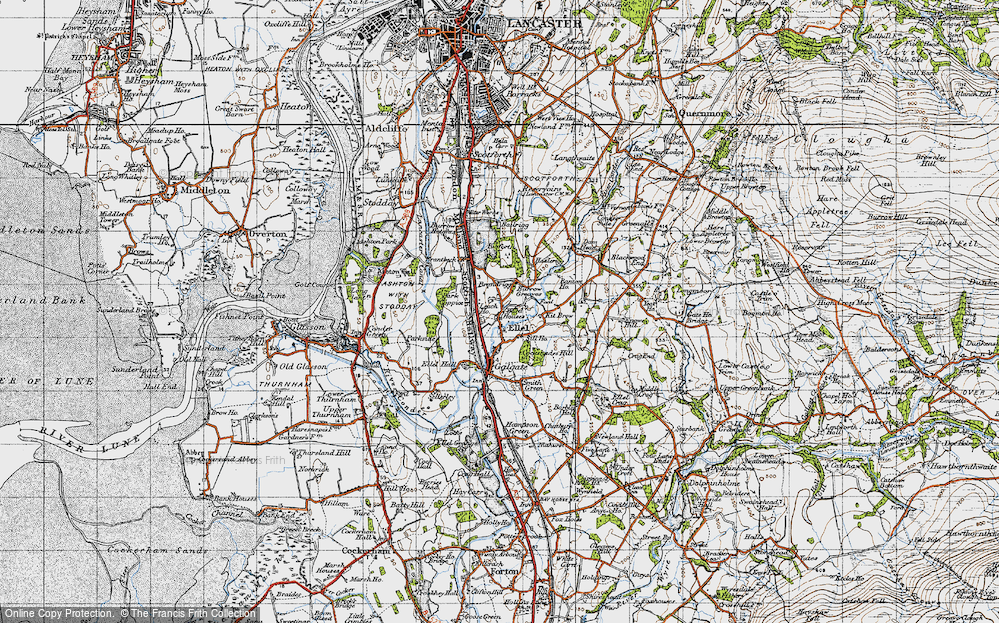 Old Map of Ellel, 1947 in 1947