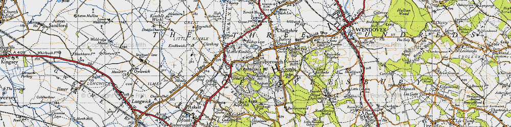 Old map of Ellesborough in 1946