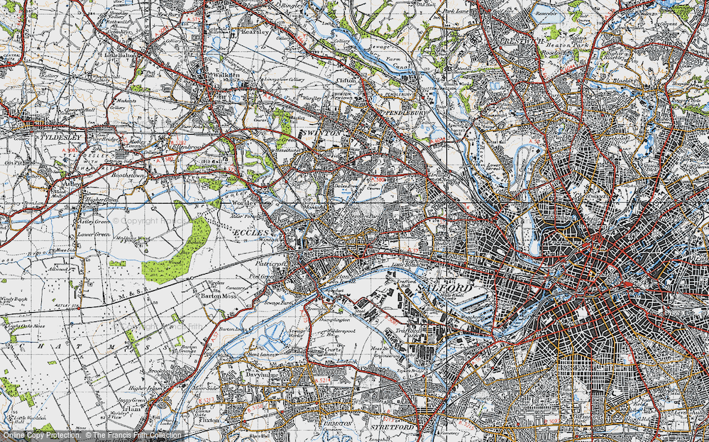 Old Map of Ellesmere Park, 1947 in 1947