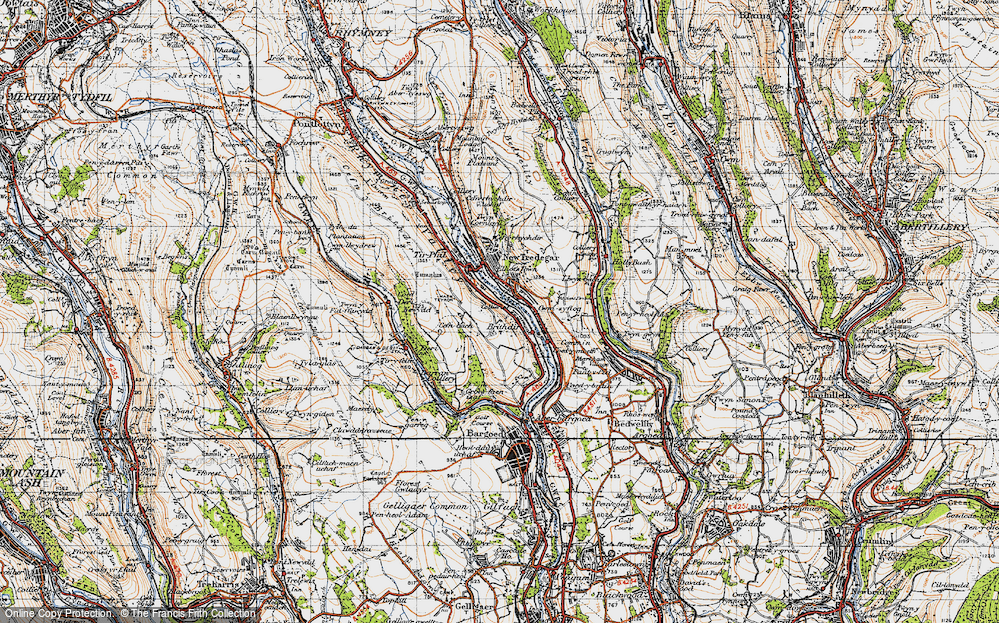 Old Map of Elliot's Town, 1947 in 1947