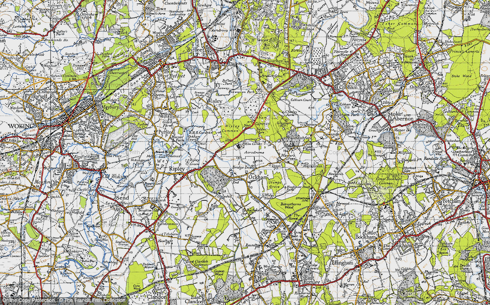 Old Map of Elm Corner, 1940 in 1940
