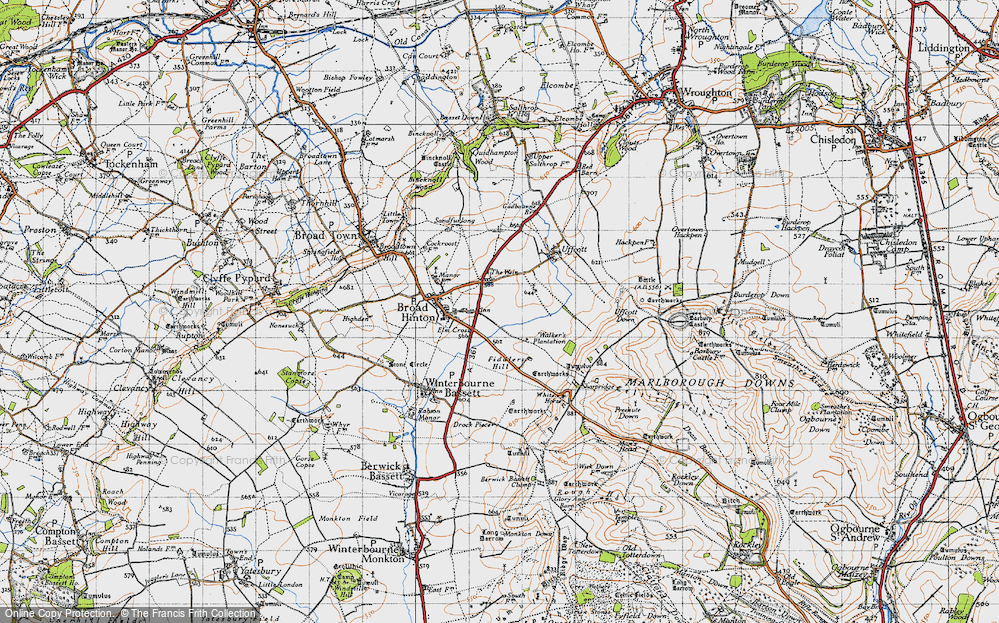 Old Map of Elm Cross, 1947 in 1947