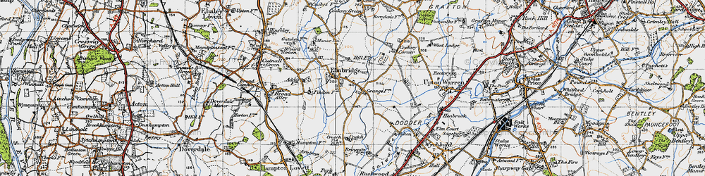 Old map of Elmbridge in 1947