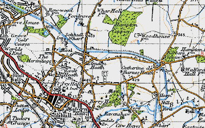Old map of Elmdon Heath in 1947