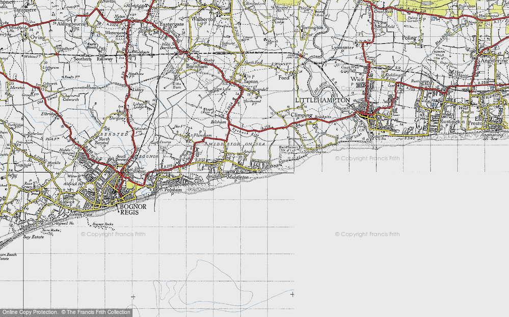 Old Map of Elmer, 1945 in 1945