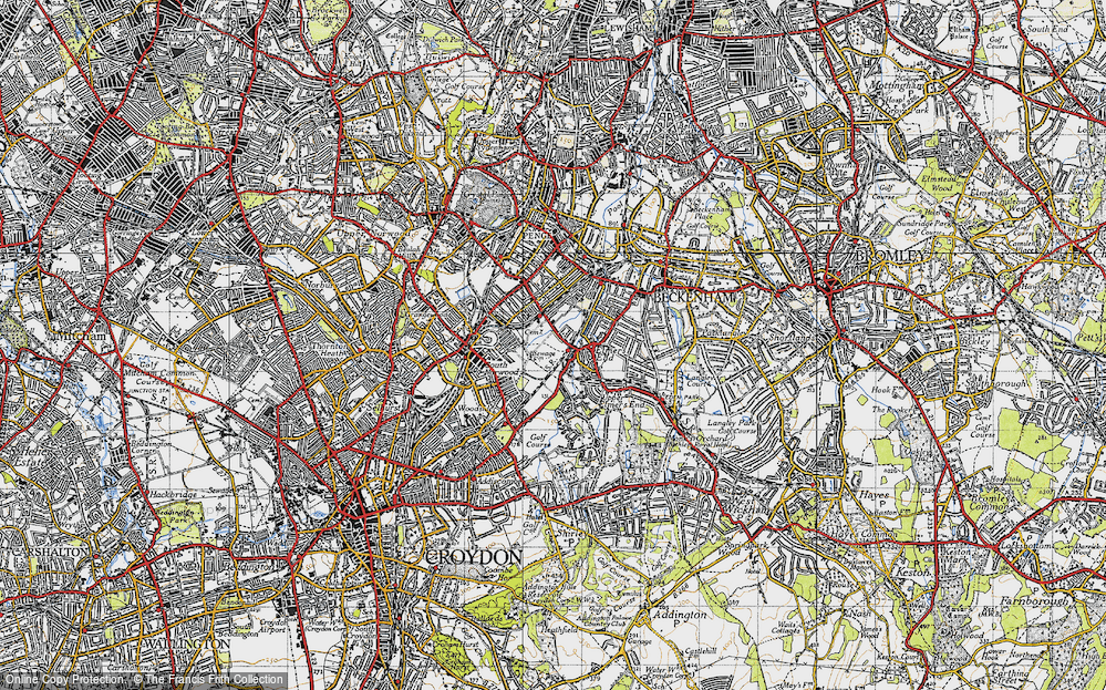Old Map of Elmers End, 1946 in 1946