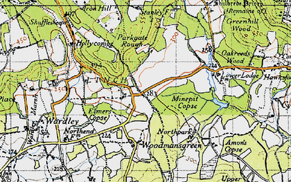 Old map of Elmers Marsh in 1940