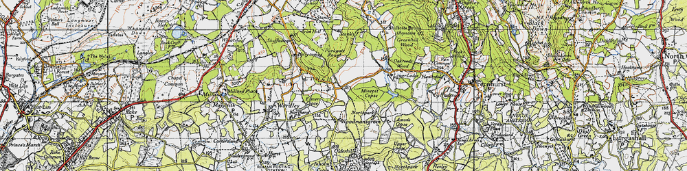 Old map of Elmers Marsh in 1940