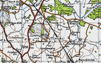 Old map of Elmhurst in 1946