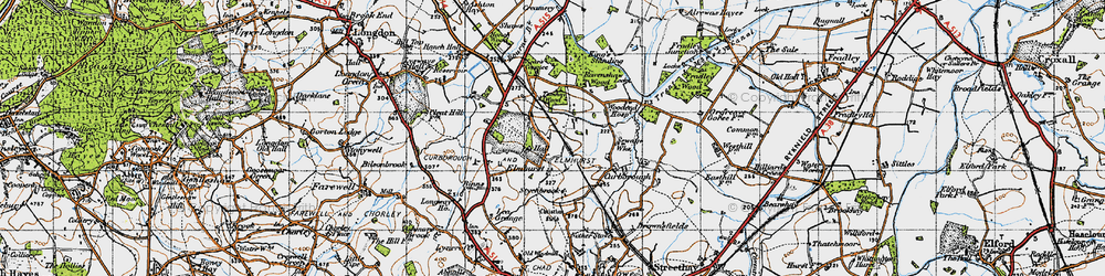 Old map of Elmhurst in 1946